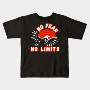 No fear no limits eagle - Atychiphobia Kids T-Shirt